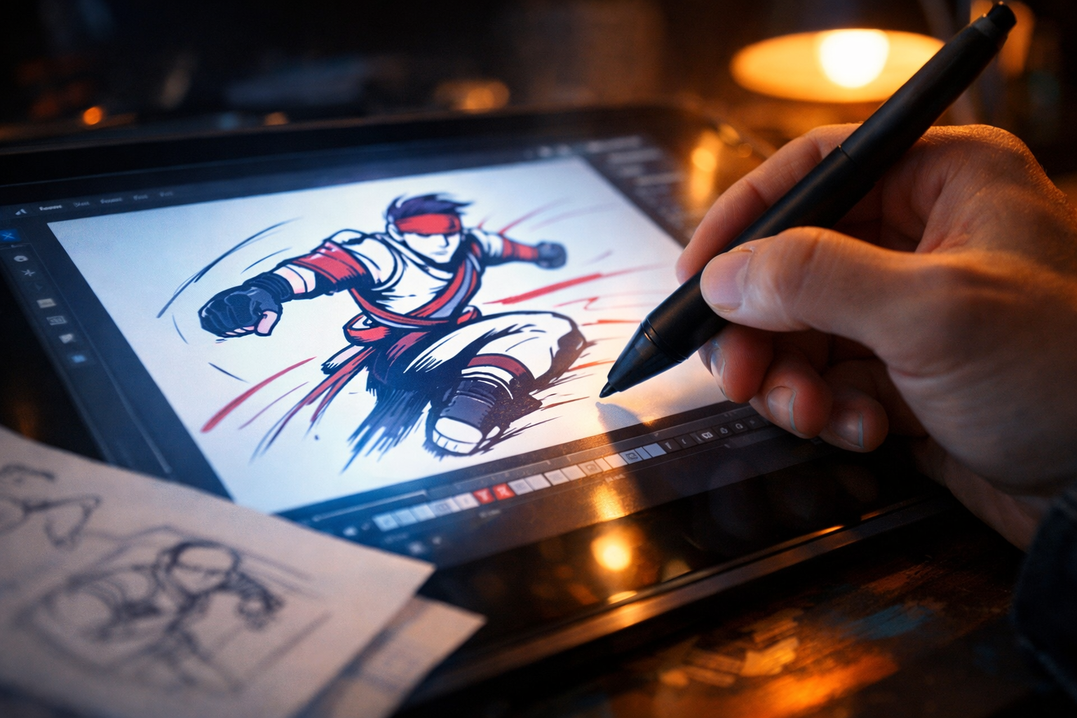 Dijital çizim tabletiyle animasyon teknikleri